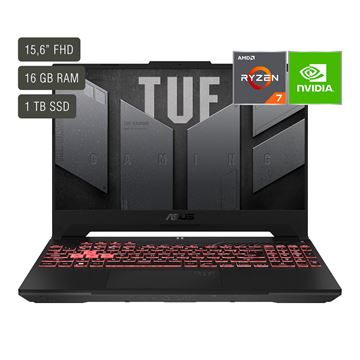 Imagen de Notebook Gamer Asus Tuf 15,6'' Ryzen 7 16gb 1tb Win11 Rtx4060