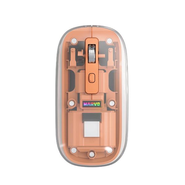 Imagen de Mouse Marvo Inalámbrico M810W Naranja