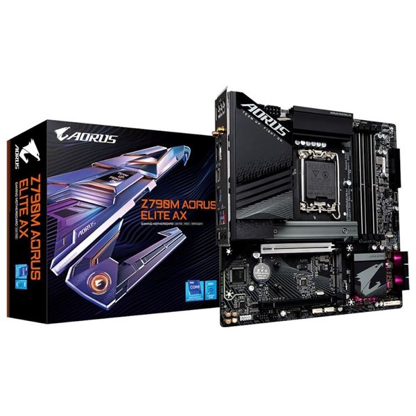 Imagen de GIGABYTE Z790M AORUS ELITE AX mATX DDR5 Wi-Fi 6E Intel LGA1700