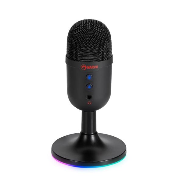 Imagen de Micrófono Marvo MIC-06 Blast 40 RGB Bk