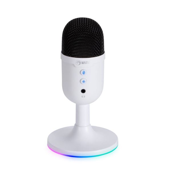 Imagen de Micrófono Marvo MIC-06 Blast 40 RGB Wh