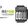 Imagen de Cargador Mxpow Para 4 Pilas AA + 4 Pilas AA 1,5v 3400mwh