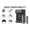 Imagen de Cargador Mxpow Para 4 Pilas AA + 4 Pilas AA 1,5v 3400mwh