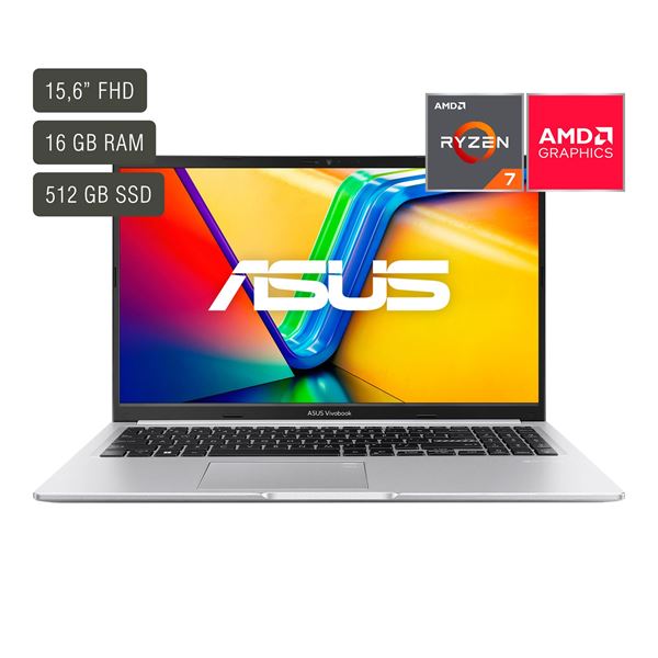Imagen de Notebook Asus Vivobook 15,6'' Ryzen 7 16gb 512gb Win11 Pro