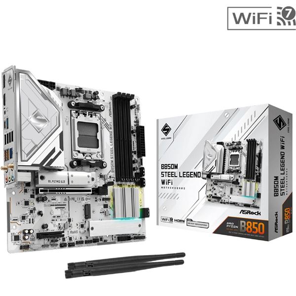 Imagen de Motherboard Asrock B850m Steel Legend Wifi D5 Am5