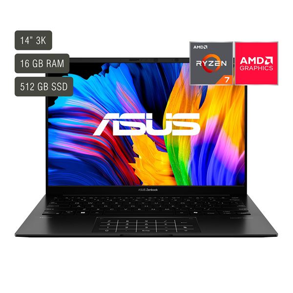 Imagen de Notebook Asus Zenbook 14'' Oled Ryzen 7 16gb 512gb Win11