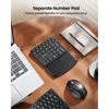 Imagen de Combo Mouse y Teclado Español Ergonómico Inalámbrico 3en1 ProtoArc Ekm04