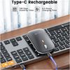 Imagen de Combo Mouse y Teclado Retroiluminado Bluetooth ProtoArc Km100-a