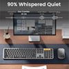Imagen de Combo Mouse y Teclado Retroiluminado Bluetooth ProtoArc Km100-a