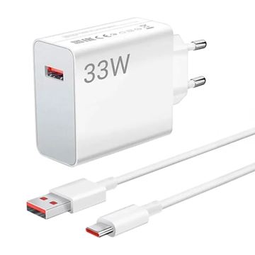 Imagen de Kit Cargador con Cable Xiaomi 33w Usb-A a Usb-C