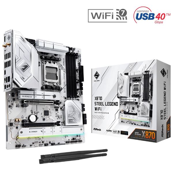 Imagen de Motherboard Asrock X870 Steel Legend Wifi Am5