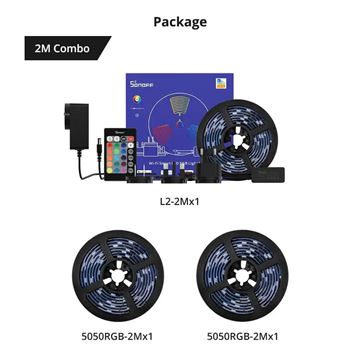 Imagen de Tira Led Sonoff L2-2m Wi-fi Smart Rgb 2m