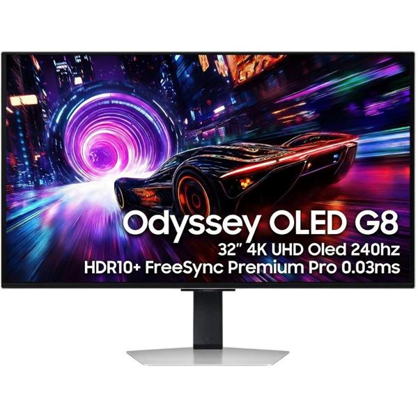Imagen de Monitor Samsung 32 4K UHD Oled Odyssey G8 240hz .03ms HDR10+