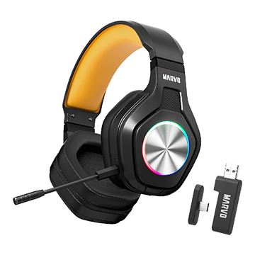 Imagen de Auriculares Gaming Inalámbricos Marvo Pulz 80w RGB