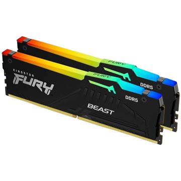Imagen de Kingston Fury Beast DDR5 64GB (2x32GB) 5200MHz CL40 Negro KF552C40BB2AK2-64