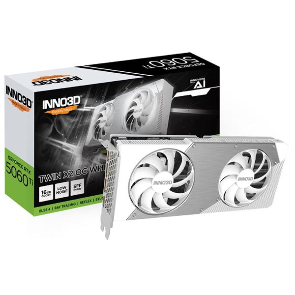 Imagen de Tarjeta Video Geforce RTX 5060 Ti 16GB GDDR7 Blanco Inno3d