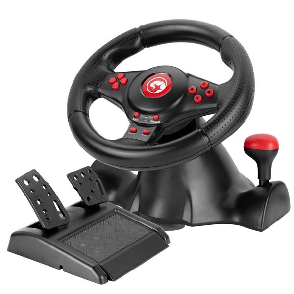 Imagen de Volante Marvo Gt-903 Pc Ps4 Ps3 Xbox Switch Black