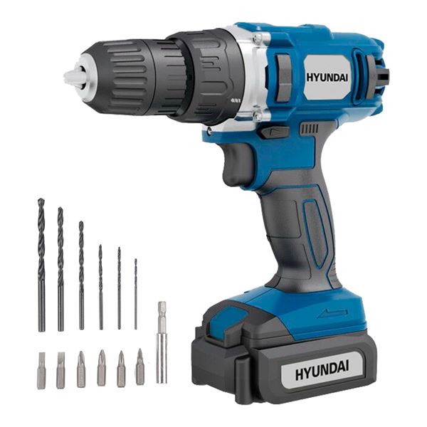 Imagen de Taladro Atornillador Hyundai Con Batería 12V 45W