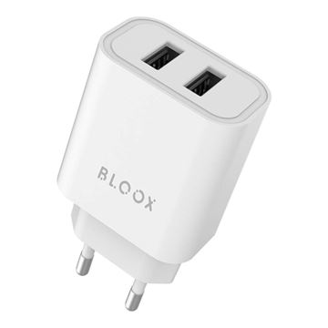 Imagen de Cargador De Pared Usb Bloox Charge 2 Usb 2.4A
