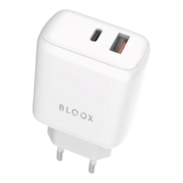 Imagen de Cargador De Pared Usb Bloox Charge C3 Usb-C Usb-A 3A
