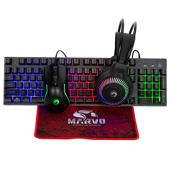 Imagen de Combo Marvo CM416-SP Gaming 4 en 1 Español