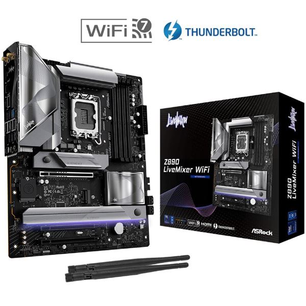 Imagen de Motherboard Asrock Z890 Livemixer Wifi D5 S1851