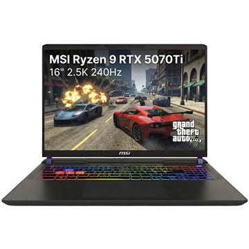 Imagen de Notebook Gamer MSI Ryzen 9 RTX 5070Ti 16GB 1TB 16" 2.5K