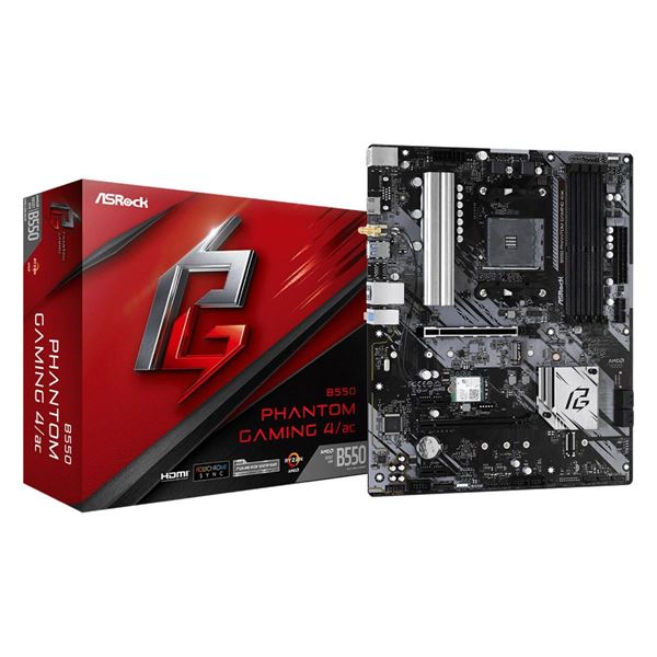 Imagen de Motherboard Asrock B550 Phantom Gaming 4/ac Am4