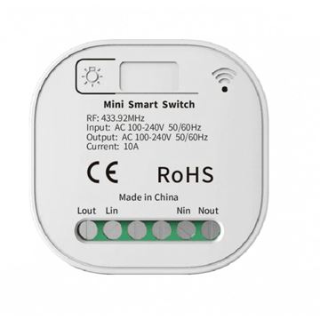 Imagen de Receptor Controlador Moes RT-S-Z-RC 1 Canal RF433M