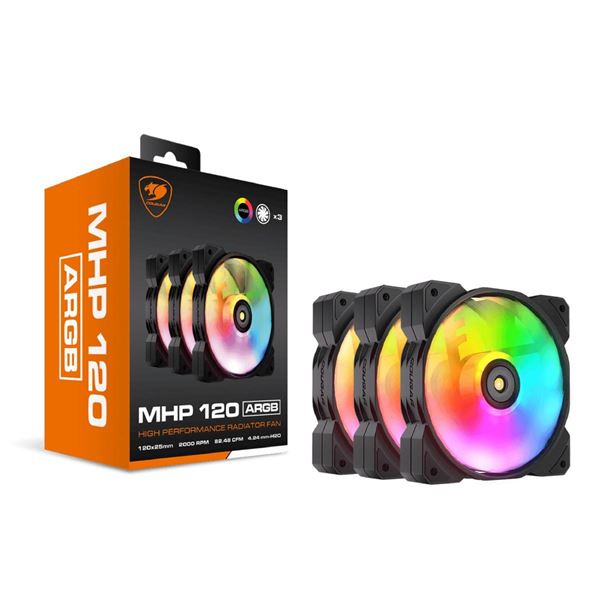 Imagen de Fan Cougar Mhp 120 Argb 3 Fan Pack
