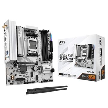 Imagen de Motherboard AMD AM5 DDR5 B850m Pro Rs WiFi Blanca Asrock