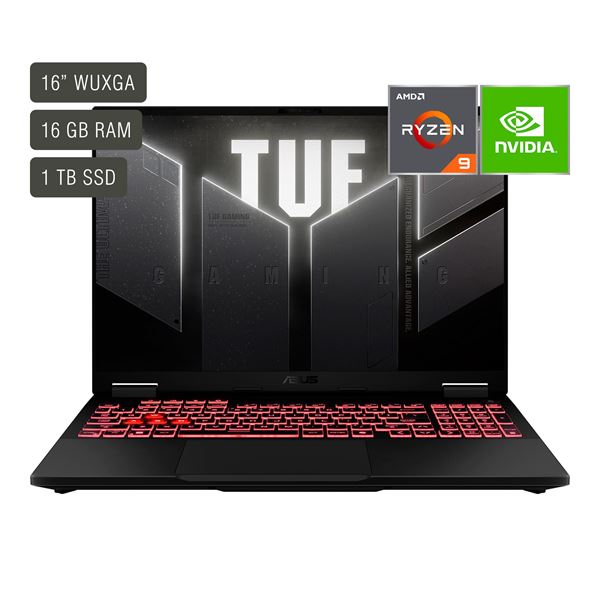 Imagen de Notebook Gamer Asus Tuf 16'' Ryzen 9 16gb 1tb Win11 Rtx5060