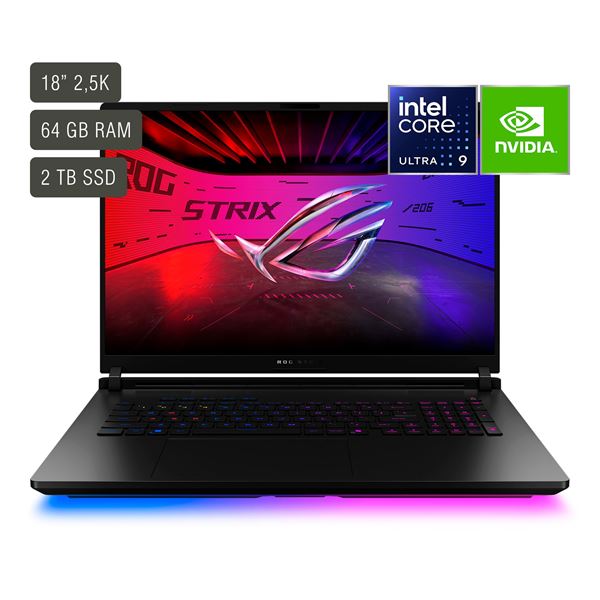 Imagen de Notebook Gamer Asus Rog 18'' Core Ultra 9 64gb 2tb Win11 Rtx5090