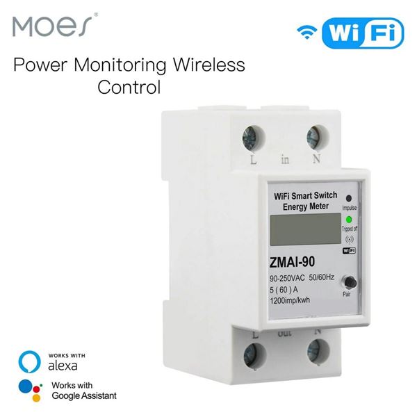 Imagen de Medidor de Energía WiFi Inteligente Moes WCB-WM