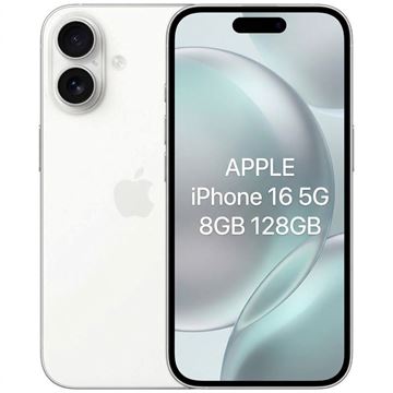Imagen de Apple iPhone 16 5G 8GB 128GB Nano-SIM + eSIM Carga Wireless