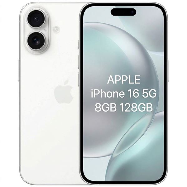 Imagen de Apple iPhone 16 5G 8GB 128GB Nano-SIM + eSIM Carga Wireless