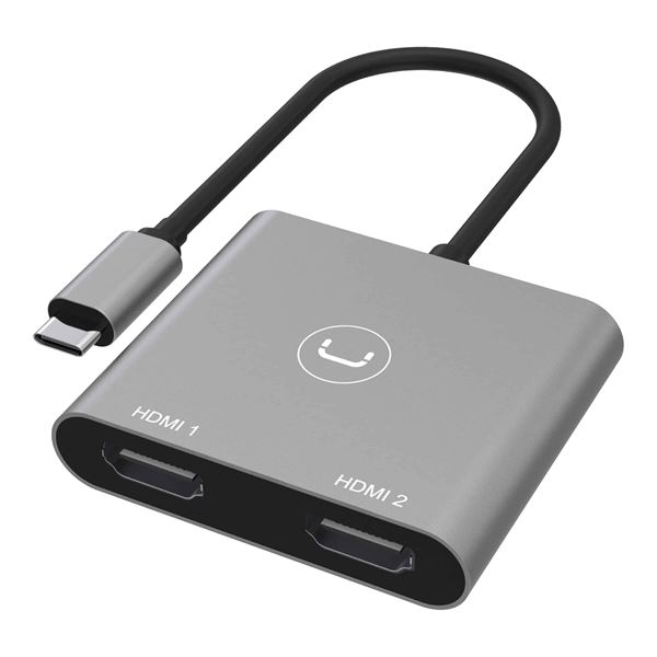 Imagen de Hub 2 Puertos Unno Hb1103gy 2 Hdmi