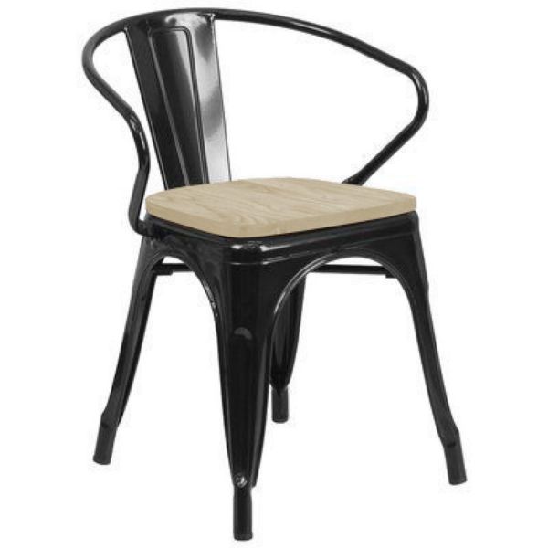 Imagen de Butaca Tolix Asiento De Madera