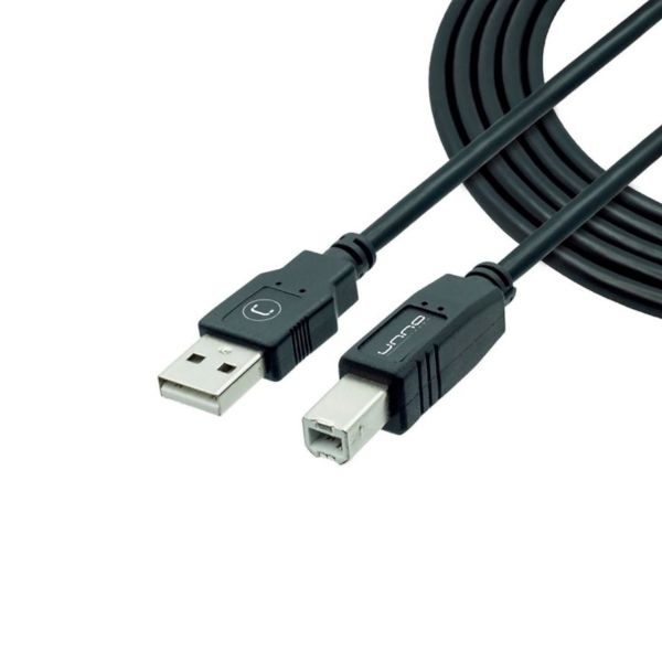 Imagen de Cable Usb 2.0 Para Impresora Unno Cb4007bk 480mbps 3m