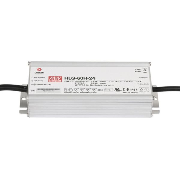 Imagen de Driver de alimentación LED IP65 CC/CV AC/DC 22-27V 2.5A
