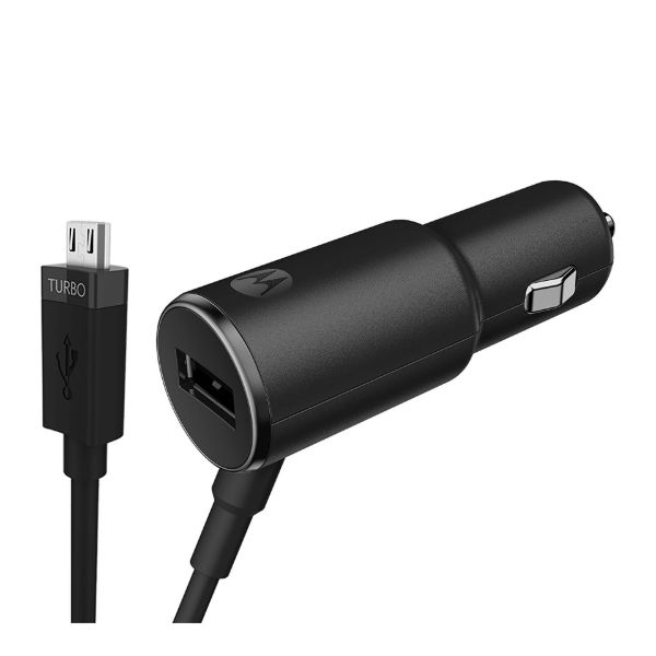 Imagen de Cargador Para Auto Motorola Turbopower 25 Usb A + Micro Usb