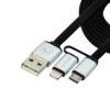 Imagen de Cable 2 En 1 Lightning Y Micro Usb Unno Plano