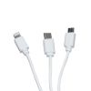 Imagen de Cable usb 3 en 1 Lightning Usb c Micro Usb