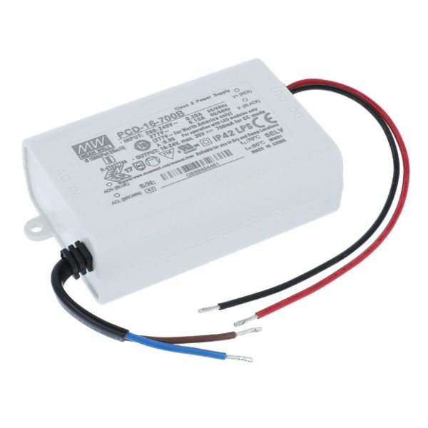 Imagen de Driver de alimentación LED IP42 CC AC/DC 16-24V 700MA