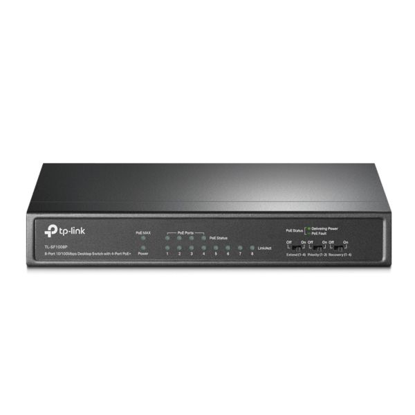 Imagen de Switch Tp-Link Tl-sf1008p 8 Puertos 10/100 4 PoE