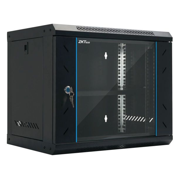 Imagen de Rack 4u Zkteco Acero Wall Puerta De Vidrio 5404a