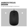 Imagen de Mouse Ambidiestro Cableado Usb Perixx Permice 201
