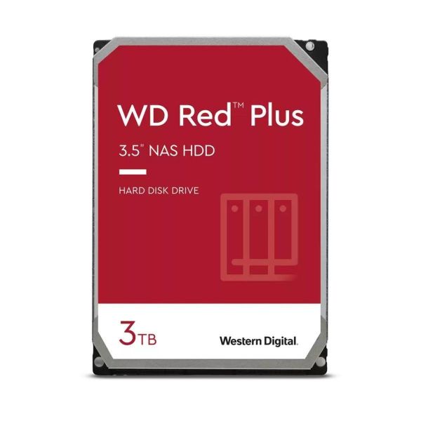 Imagen de Western Digital Red Plus 3tb 3.5" 7200rpm 256mb Sata WD30EFPX