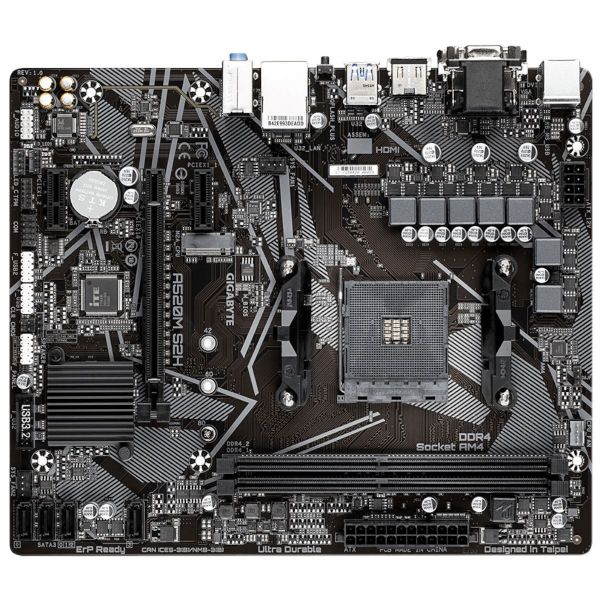 Imagen de MotherBoard Gigabyte A520M S2H M-ATX Socket AM4 USB 3.2 Gen 1 Giga-LAN HD-Audio