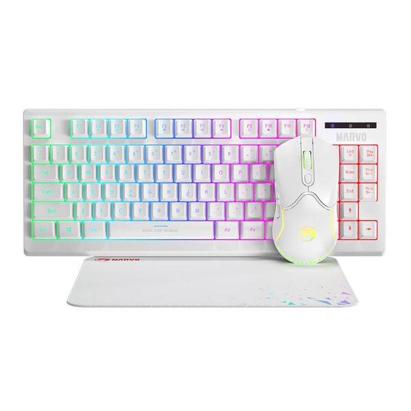 Imagen de Combo Gaming Marvo Cm310 Mousepad Mouse Teclado Español